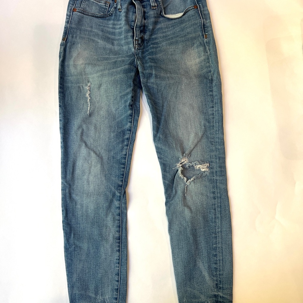 Madewell High Rise Blue Distressed Women's Jeans